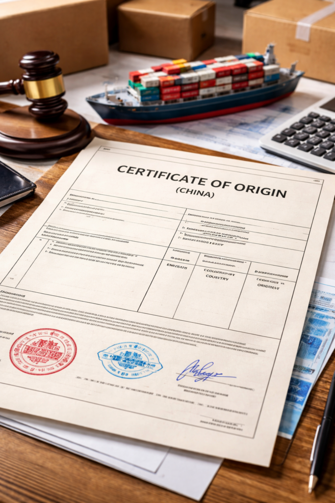 Certificate of Origin (CO)