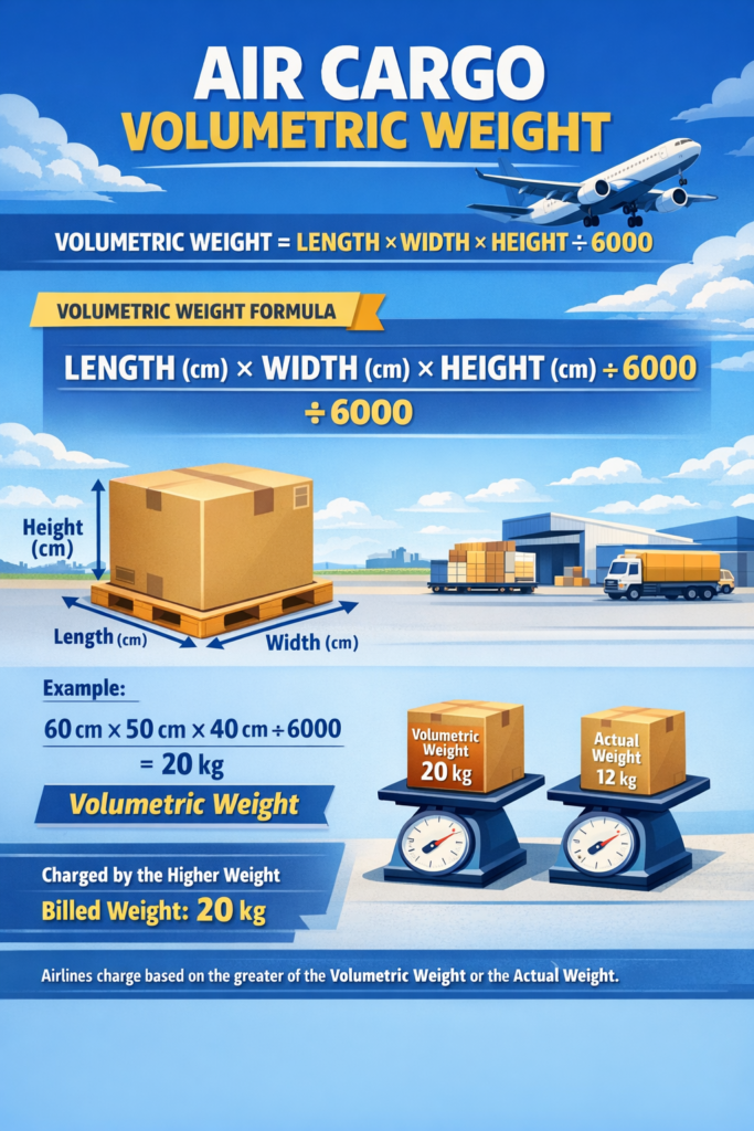 air freight-volume weight